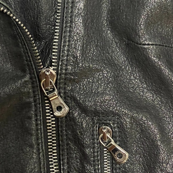 Dolce & Gabbana 100% lambskin leather biker jacket in black - Picture 7 of 9